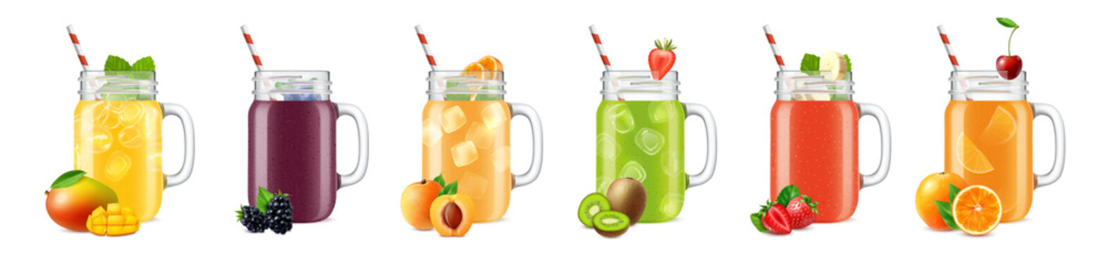 Smooth Cocktail Jars Set