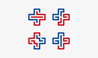 Fototapeta premium Medical pharmacy logo design template. Medical health.