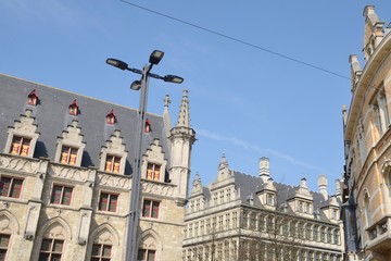 Fototapeta na wymiar Historic buildings in Ghent, Belgium