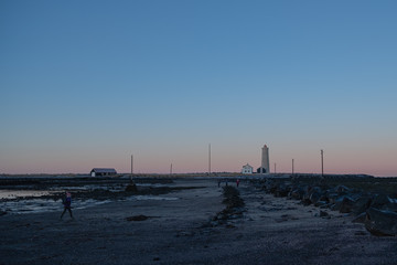 Naklejka premium GRÓTTA LIGHTHOUSE in Reykjavík