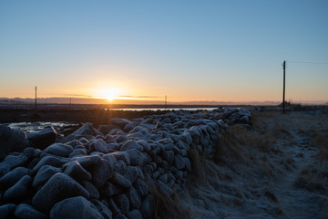 Grotta lighthouse in Reykjavik evening light