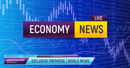 Economy News Screen Background