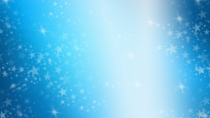 Blue gradient abstract background with star and light soft
