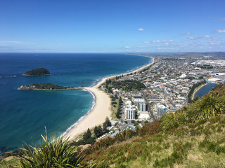 Blick &uuml;ber Mt. Manganui Neuseeland