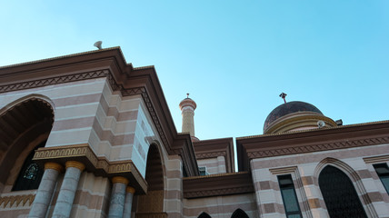Mosque with beautiful sky shades at Klaten City