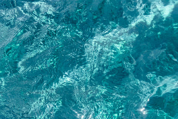 Blue sea water background texture.
