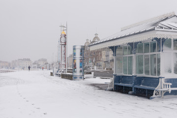 Fototapeta na wymiar Weymouth Snow Image