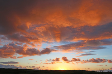 Fototapeta na wymiar Sunset in North Devon 