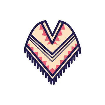 recommend clip art: mexican culture poncho fill style icon