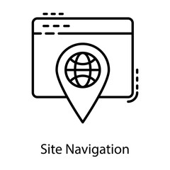 Fototapeta premium Site Navigation Vector 