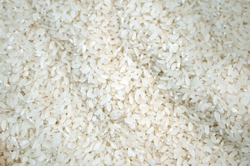 close up of white rice. food background, texture