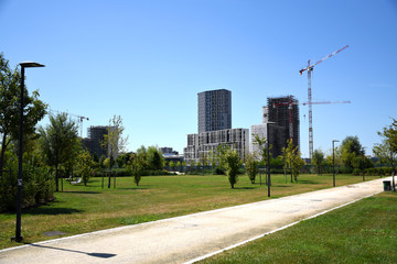 Naklejka premium Uptown Milan the first Smart District of Milan