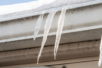 icicles are hanging over your head