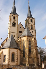Historische Kirche in der Altstadt von Bad Wimpfen