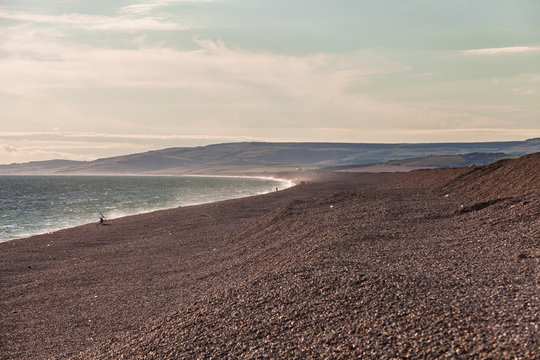 Chesil Beach in Dorset on the jurassic coast