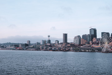 Fototapeta na wymiar Seattle on a cloudy day