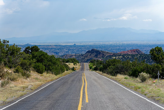 The Turquoise Trail between Santa Fe and Albuquerque