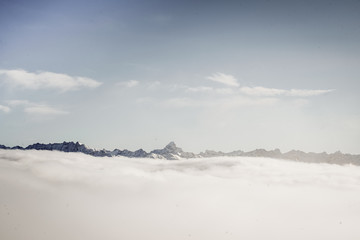 Perfect Sunny Mountain Panorama 