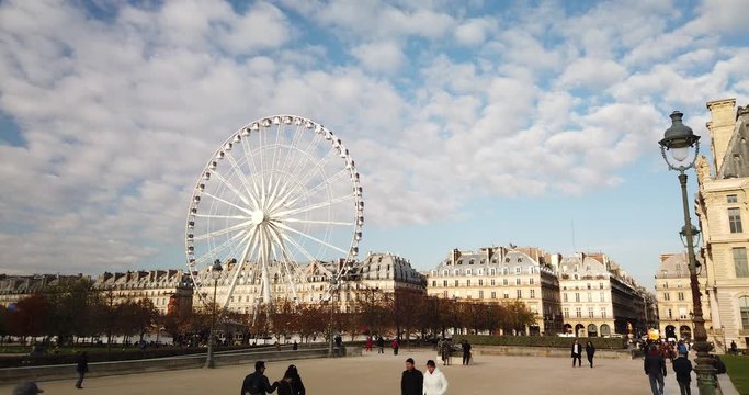 Hyperlapse ruota panoramica place de la concorde
