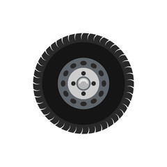 car wheel icon trendy flat design
