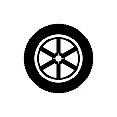 Obraz premium car wheel icon trendy flat design
