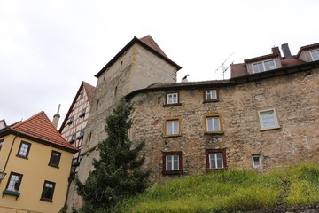 Historische Gebäude in Bad Wimpfen in Süddeutschland