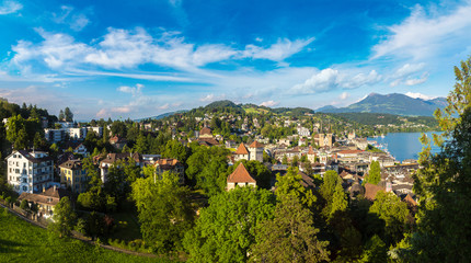 Obraz premium Panoramic view of Lucerne
