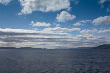 A light house in Argyle Scotland on a summers day.