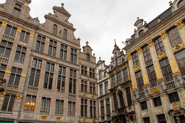 Fototapeta na wymiar Grand Place in Brussels, Belgium on January 1, 2019. 
