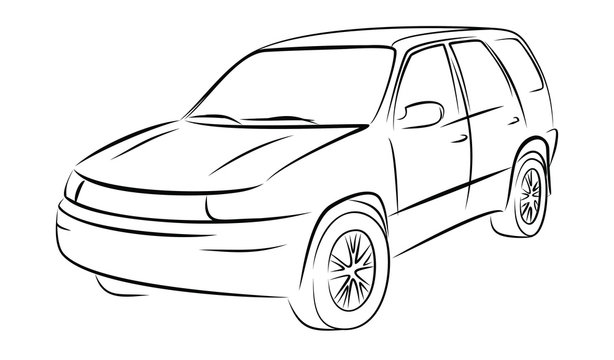Sketch of the big SUV.