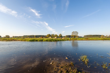 Rzeka Narew, Wieś nad Narwią, Krajobraz wiejski Podlasia © podlaski49