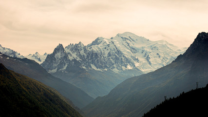 panoramic view of the mountains