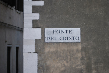 sign on street venice