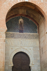 Fototapeta na wymiar Alhambra Gates of Justice with Moorish and Christian decoration