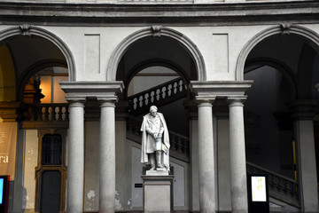 Obraz premium Cityscape pictures in the Brera Art District of Milan in Italy