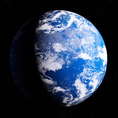 Blue planet Earth.View from space.