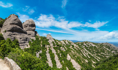 Montserrat mountains in Spain