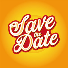 Save the Date sign lettering