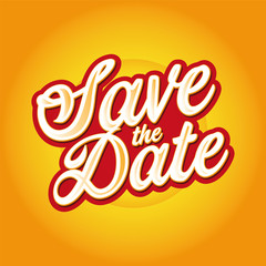Save the Date sign lettering