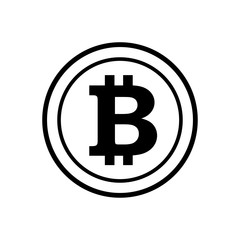 bit coin icon vector design template