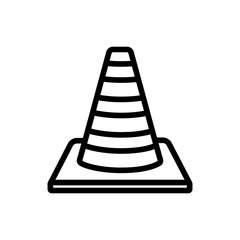 traffic cone icon vector design template