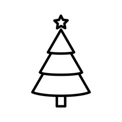 Fototapeta premium christmas tree icon vector design template
