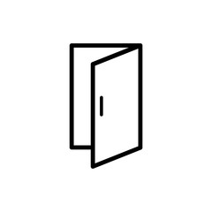 open door icon vector design template
