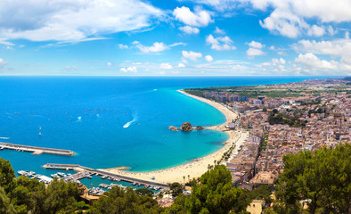 Fototapeta premium Panoramic view of Blanes