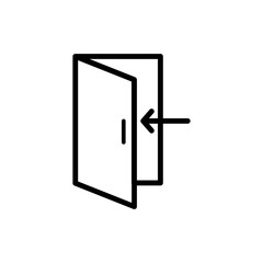 open door icon vector design template