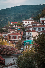 Izmir, Selcuk, Sirince village houses view