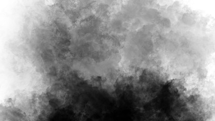 Black smoke . Mistery fog on isolated white background. Texture overlays. Design element.