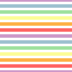 White and rainbow stripe seamless pattern