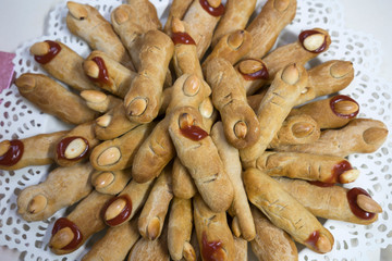 Very Scary Baked Halloween fingers