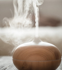Humidifier on the table in the living room.
